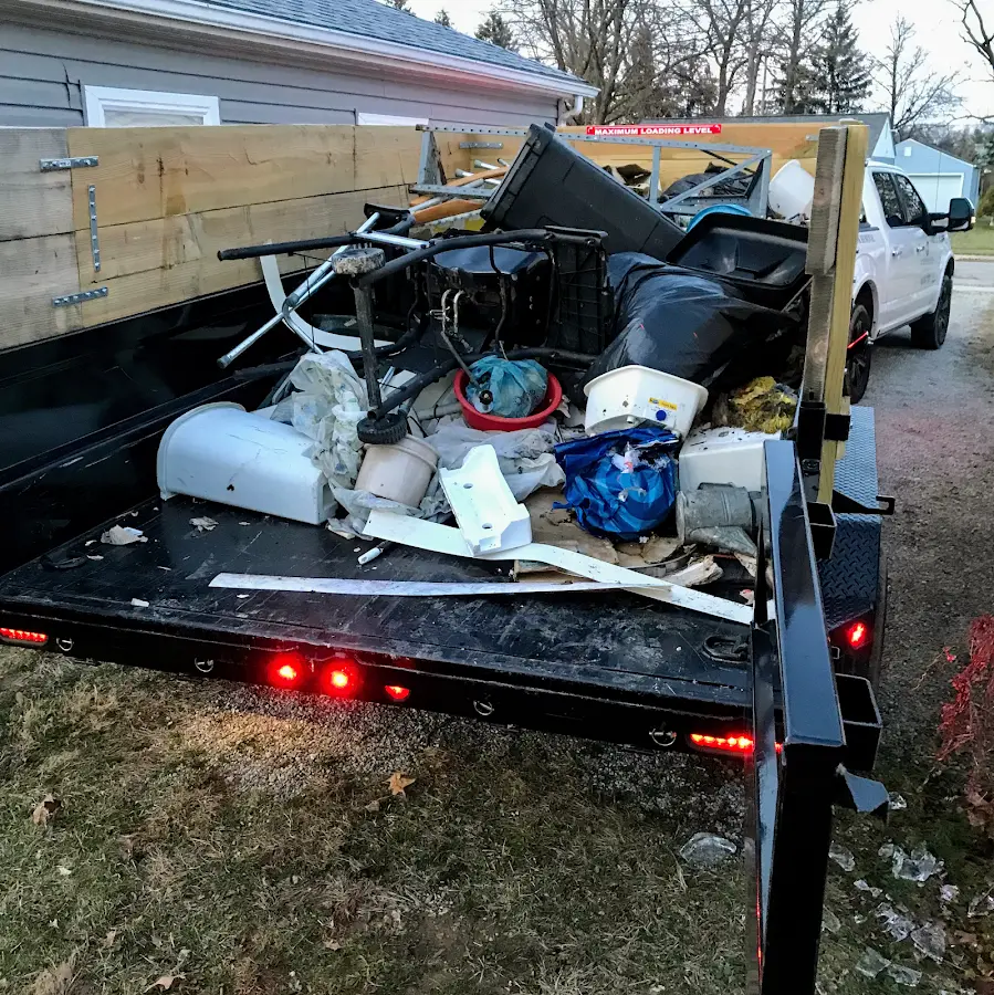 Roll-off dumpster delivered to a residential driveway in Tooele